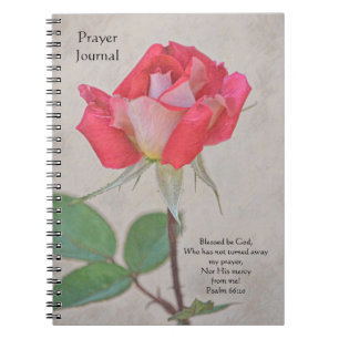 Faith Pretty Rose Prière Journal Carnet