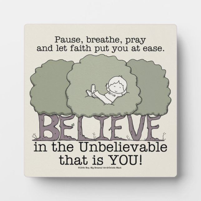 Faith Put You at Ease Plaque (Front)