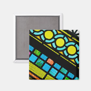 Faith Recovery Hope Stained Glass Window Colourful Magnet