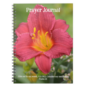 Faith Red Lily Journal de prière