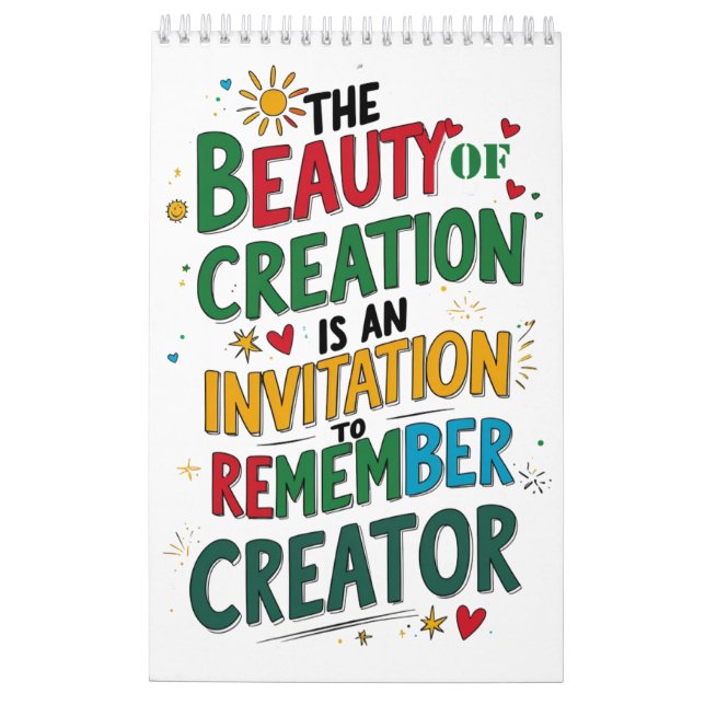 Faith & Reflection – Inspirational Creation Calendar (Back)