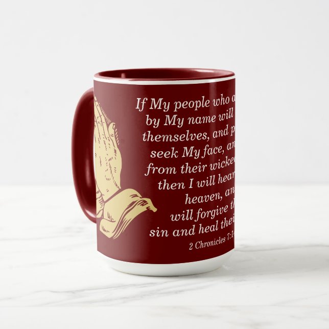 Faith Scripture Mug Call To Pray (Front Left)