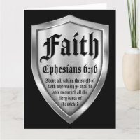 Faith Shield Christian Faith Bible Verse Ephesians