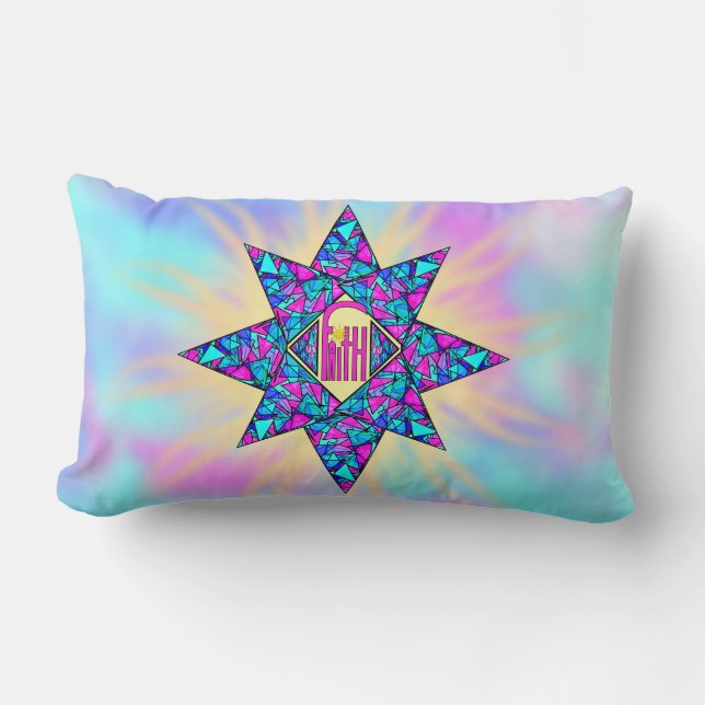 Faith ~ Star Lumbar Pillow (Front)