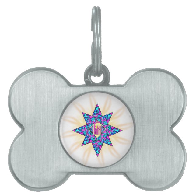 Faith ~ Star Pet Name Tag (Front)