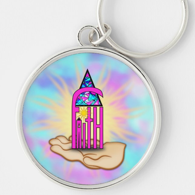 Faith ~ Steeple Keychain (Front)