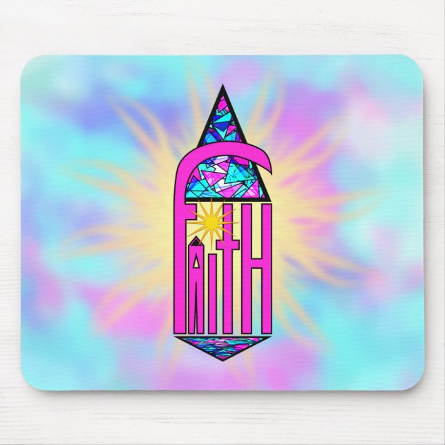 Faith ~ Steeple Mouse Pad (Front)
