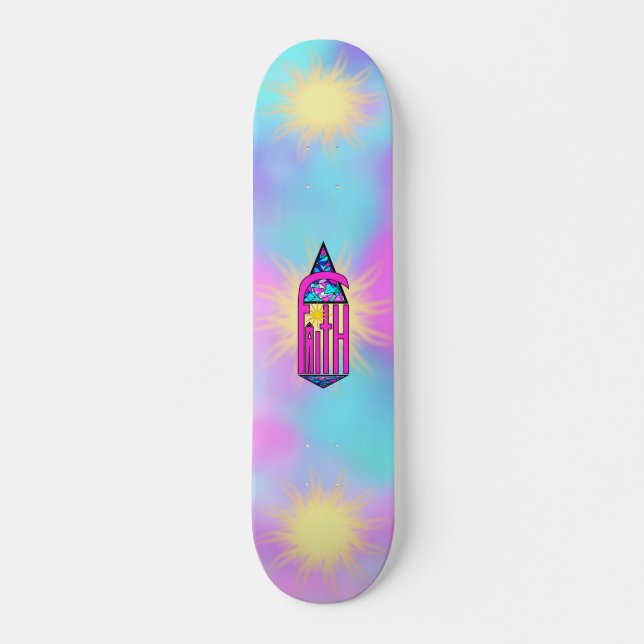 Faith ~ Steeple Skateboard (Front)
