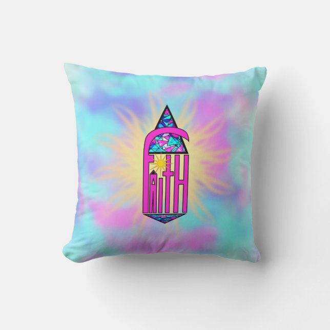 Faith ~ Steeple Throw Pillow (Front)