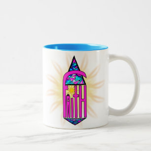 Faith ~ Steeple Two-Tone Coffee Mug