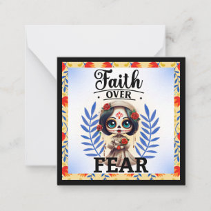 Faith Sugar Skull Card