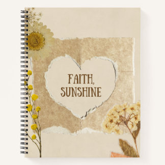 Faith, sunshine notebook