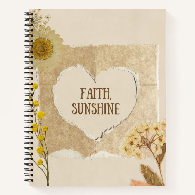 Faith, sunshine notebook (Front)