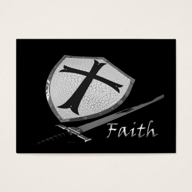 faith sword shield with customizable back (Front)