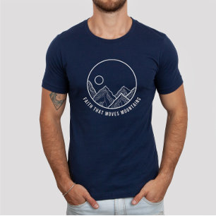 Faith that Moves Mountains Bible Verse Christian T-Shirt