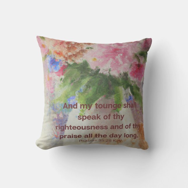 faith  throw pillow (Front)
