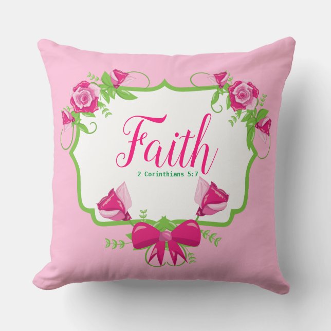 Faith Throw Pillow (Front)