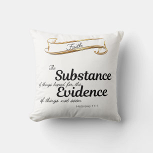 Faith throw pillow