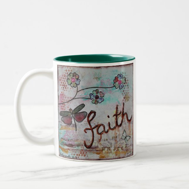 Faith Two-Tone Coffee Mug (Left)