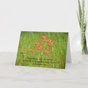Faith Wildflowers Love Prayers Card
