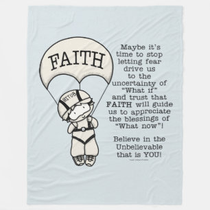 Faith Will Guide Fleece Blanket