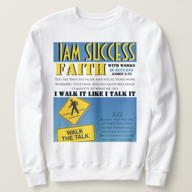 FAITH WITH WORKS SWEATSHIRT (Design Front)