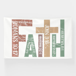 Faith Woven in Scripture Banner