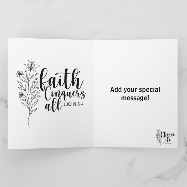 Faithful -Add your special message  Card (Inside)