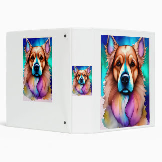Faithful Dog Colourful Art Binder Notebook