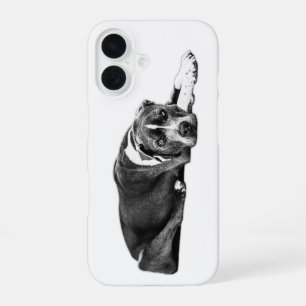 Faithful Eyes Pitbull Mix Portrait Phone Case