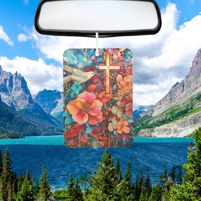 Faithful Freshness: Serene Scents Christian Cross Air Freshener (Creator Uploaded)