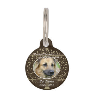 Faithful Friend Custom Pet Sympathy Pet Tag