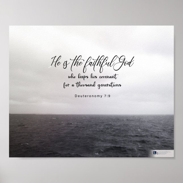 Faithful God (Deuteronomy 7:9) Poster (Front)