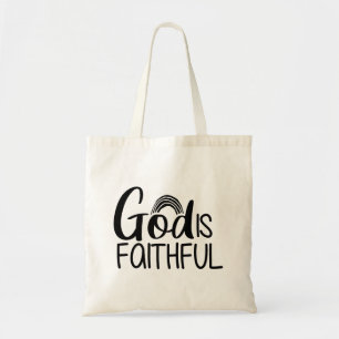 Faithful Gospel Graphics Faith Art Christian Fa Tote Bag