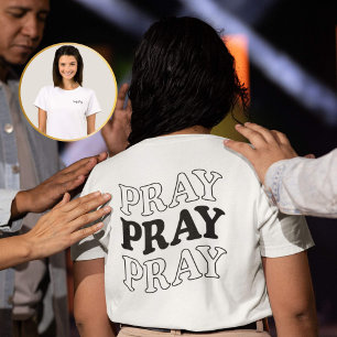 Faithful Retro Pray Pray Pray T-Shirt
