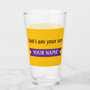 Faithful Son – Custom Name Inspirational Design Glass