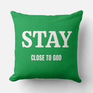 "Faithful Steps, Divine Guidance" spiritual cute Throw Pillow