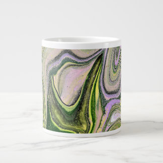 Faithfully Yours 1 Free Form Green Abstract Mug