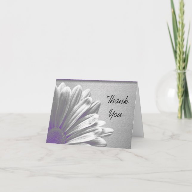 Faits saillants floraux mauves Merci de Bridesmaid (Devant)