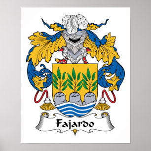 Fajardo Family Crest Poster