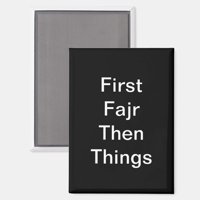 Fajr First Magnet (Front/Back)