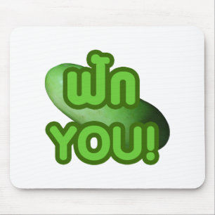 FAK YOU! ... Green Squash (Winter Melon) Mouse Pad