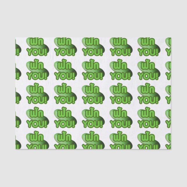 FAK YOU! ... Green Squash (Winter Melon) Tissue Paper (Front)
