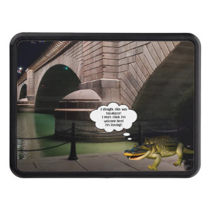 (Fake) Alligator swimming by the London Bridge Trailer Hitch Cover