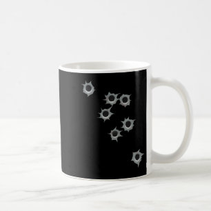 Fake Bullet Hole Funny Costume Graphic Design Coffee Mug