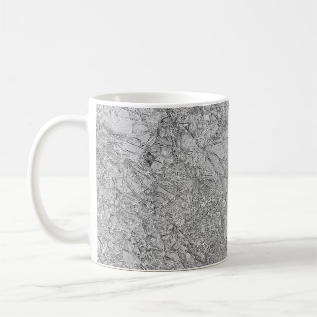 Fake Cracked Broken Design – Funny Theft Deterrent Coffee Mug (Left)