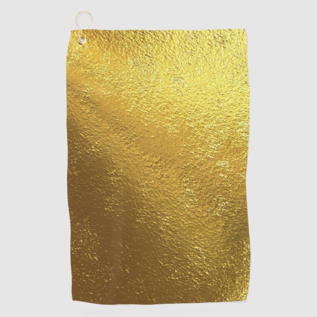 Fake Gold Foil Golf Towel (Front)