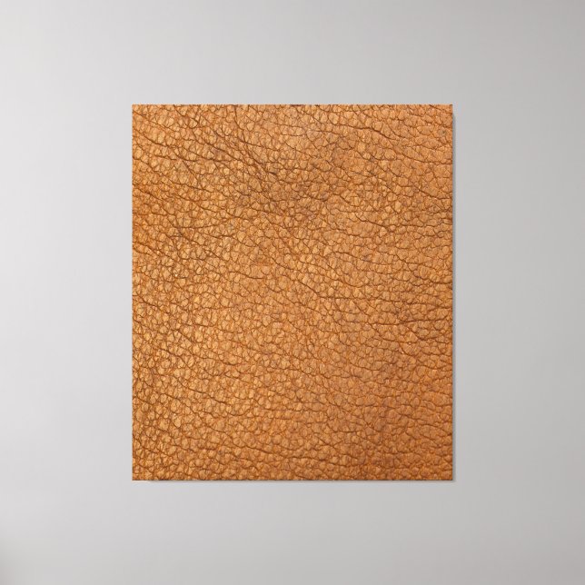 fake leather look canvas print (Front)