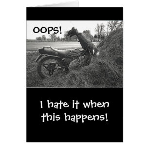 (FAKE)MOTORBIKE CRASH DANS HAY BALE /HUMOUR