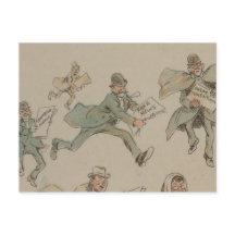 Fake News Carte postale Illustration de 1894